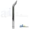 A & I Products Chrome Exhaust Stack, Curved, 38" Long, Slotted 3 1/8" ID 39" x8" x4" A-ZNL31838A - alternate 4